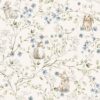Kids Wallpaper Bunnies Blue&White