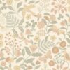 Kids Wallpaper Flowers and Birds Beige&Green