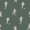 Kids Wallpaper Football Players Dark Green