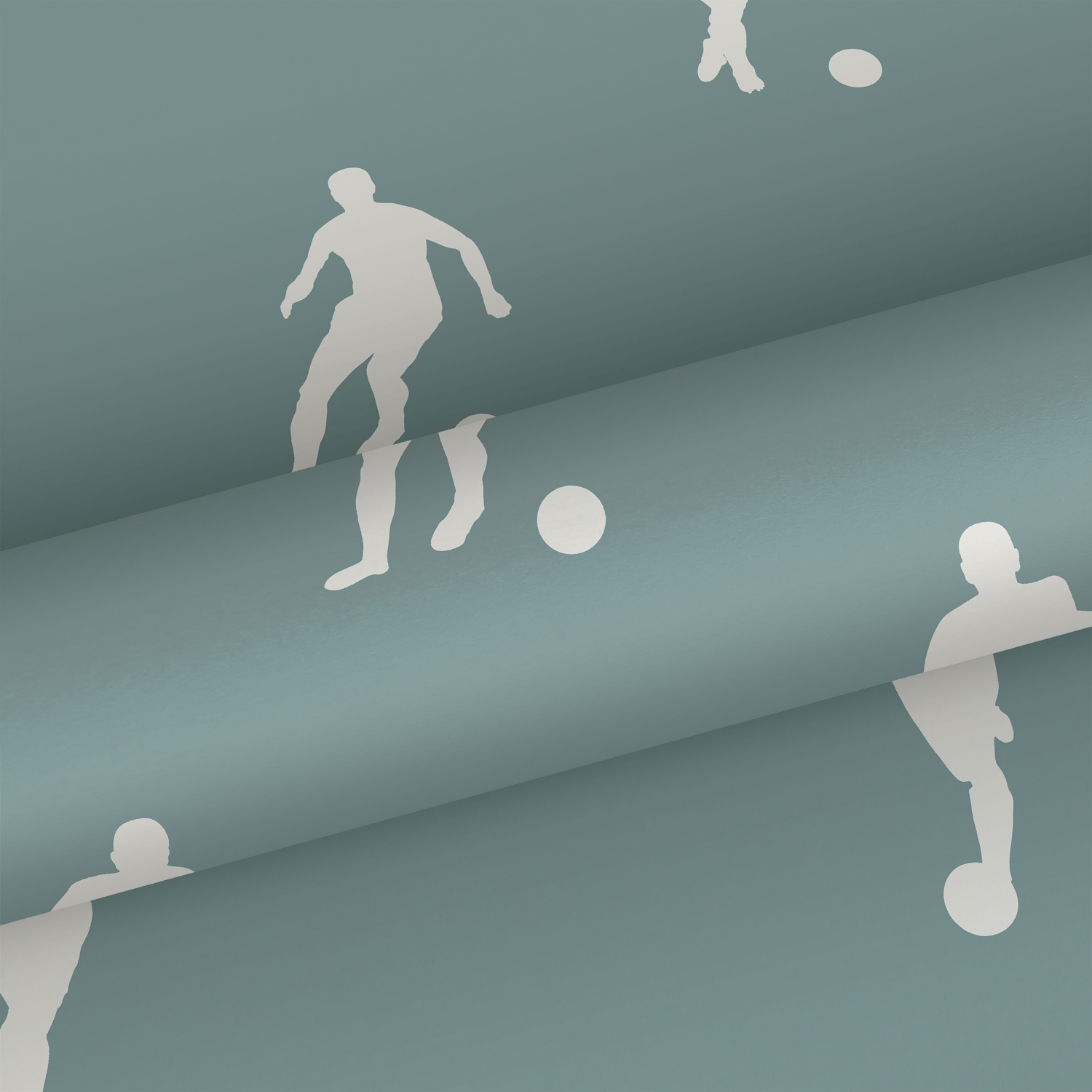 Kids Wallpaper Football Players Grayed Blue 139506 (4)