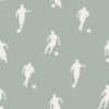 Kids Wallpaper Football Players Grayed Green