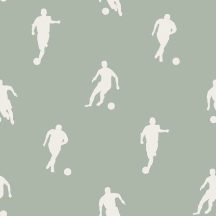 Kids Wallpaper Football Players Grayed Green