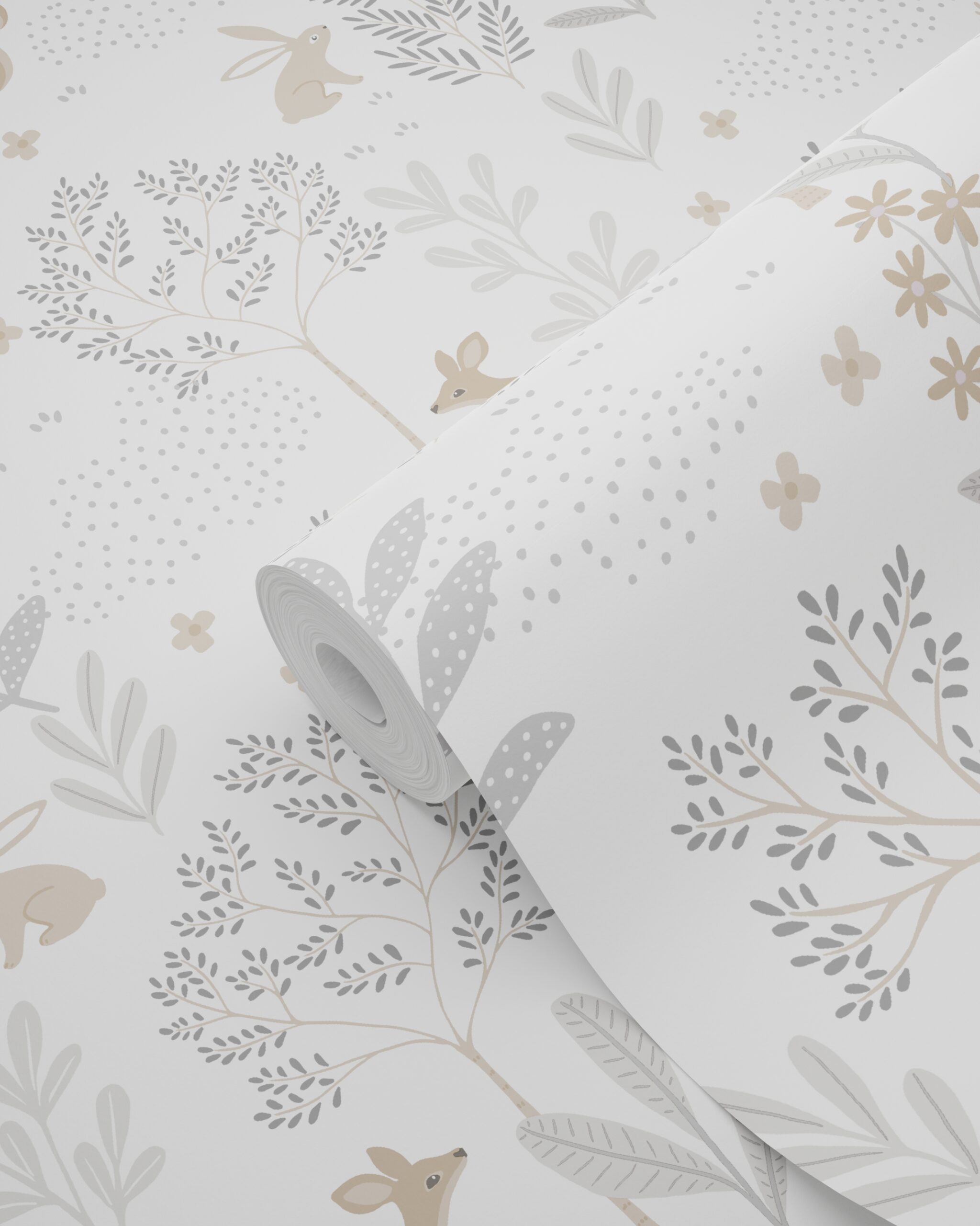 Kids Wallpaper Forest Animals Lilac Purple 139520 (3)
