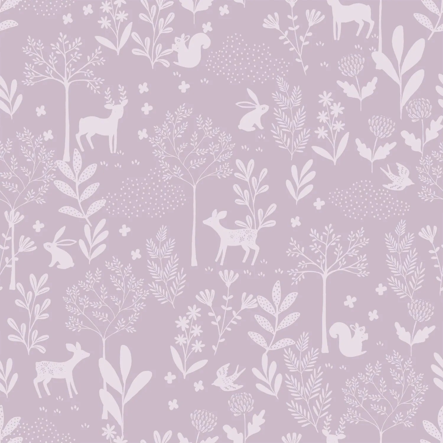 Kids Wallpaper Forest Animals Purple 139760 (2) Kids Wallpaper Forest Animals Purple