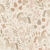 Kids Wallpaper Unicorns Beige&Terracotta