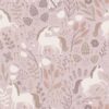 Kids Wallpaper Unicorns Mauve Purple