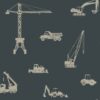Kids Wallpaper Vehicles Grayish Dark Blue