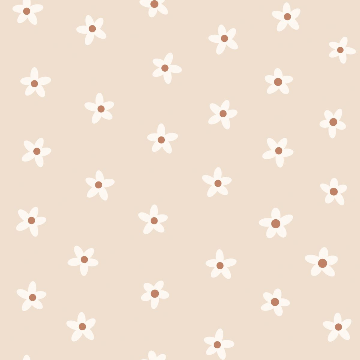Wallpaper Daisies Beige 131112 (2) Wallpaper Daisies Beige