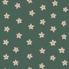 Wallpaper Daisies Dark Green