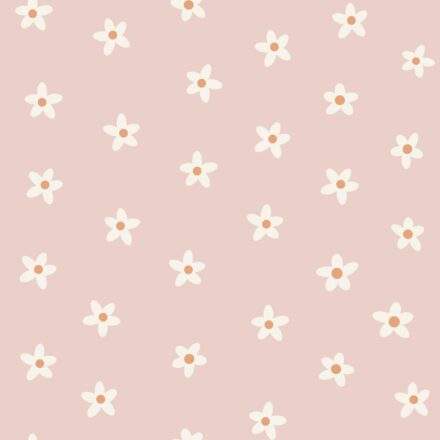 Wallpaper Daisies Pink