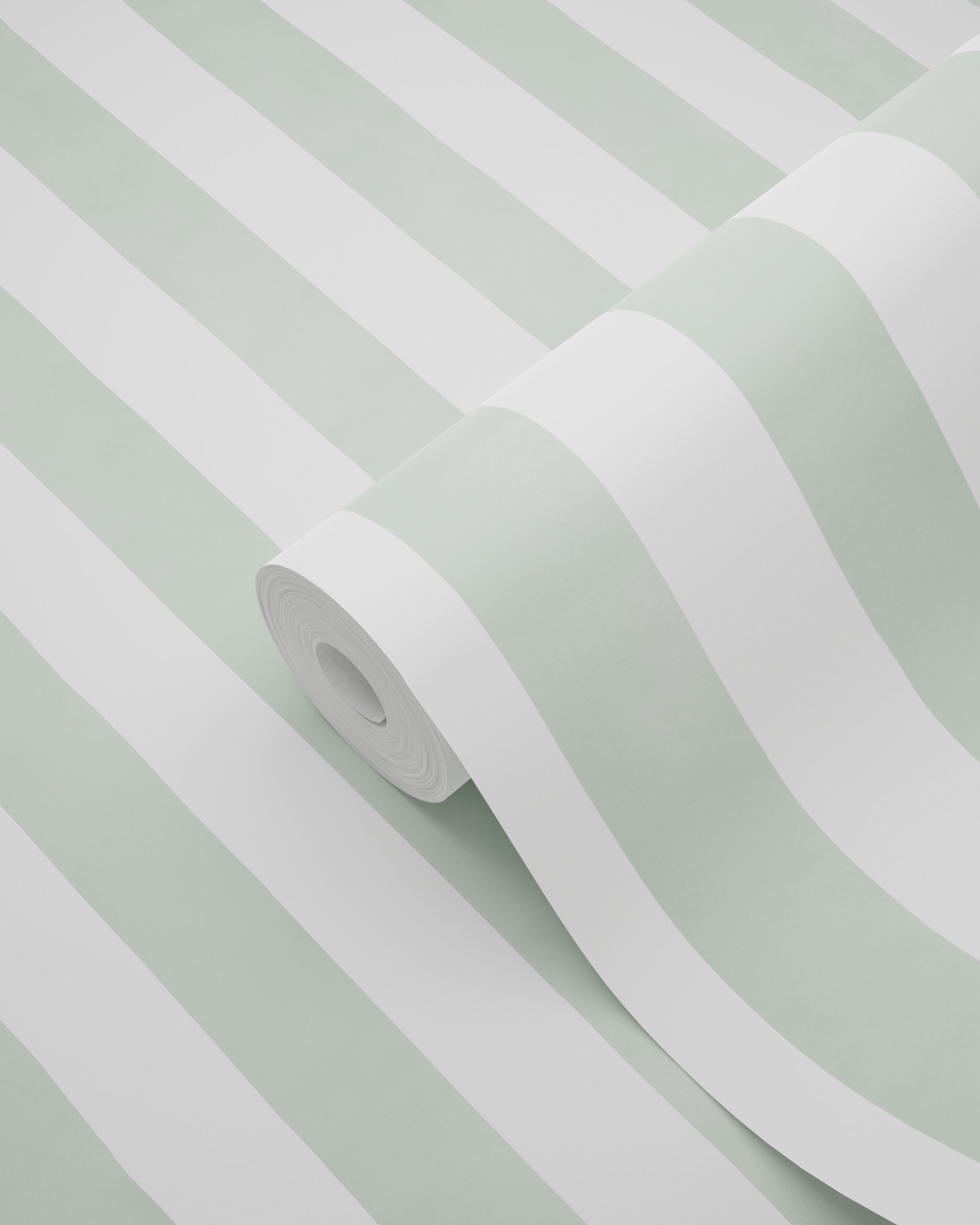 Wallpeper Stripes Green&White 131303 (1)