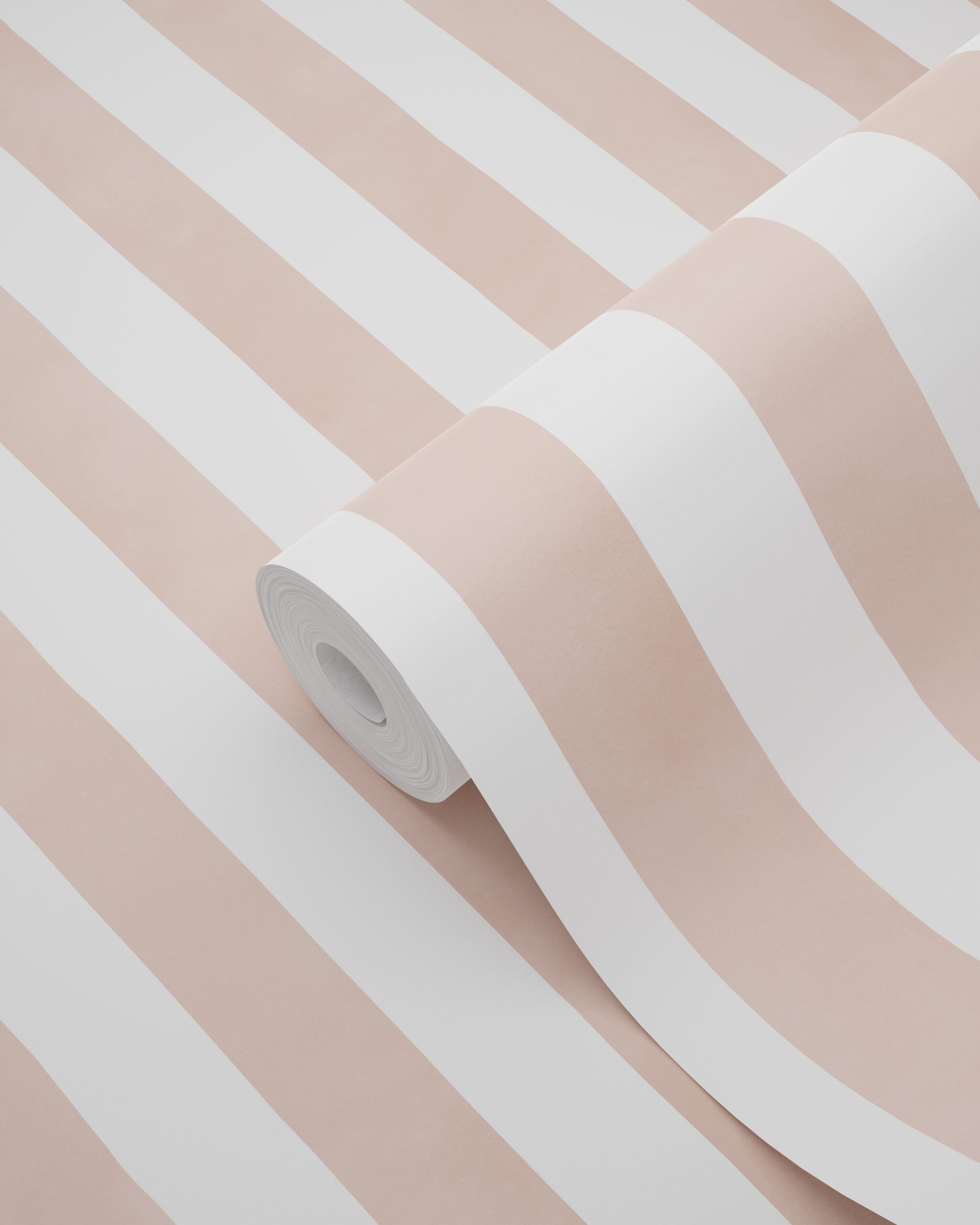 Wallpeper Stripes Terracotta Pink&White 131307 (1)
